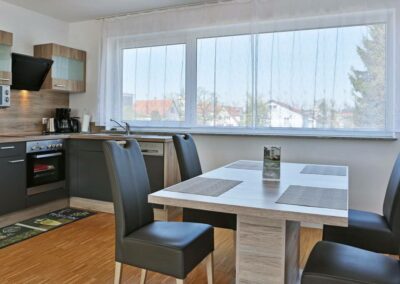 Kitchen with panoramic window