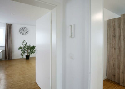 Door view of two rooms